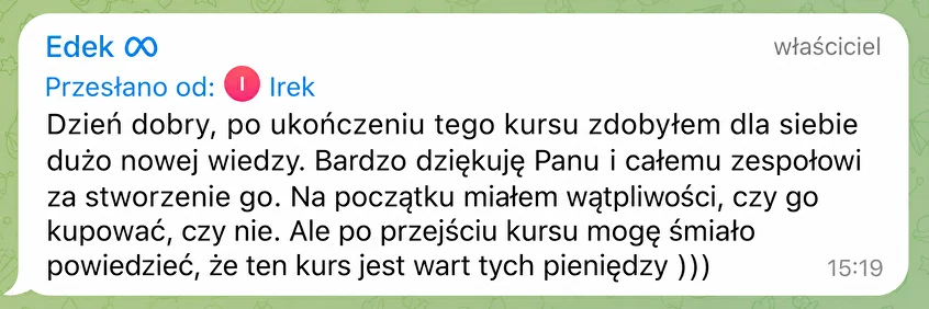 Opinia ucznia 12